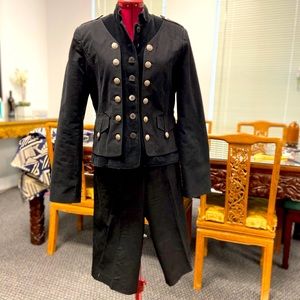 Cynthia Steffens Military jacket suit